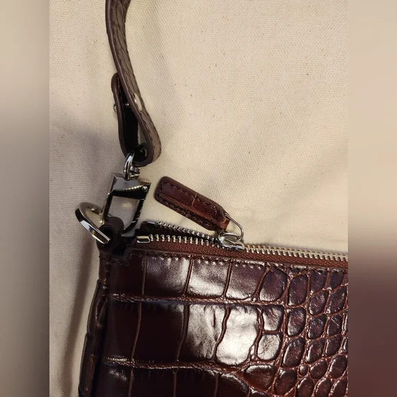 By Far RACHEL NUTELLA CROCO EMBOSSED LEATHER NWT - Picture 13 of 14